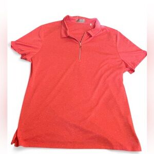 Callaway Womens Opti Dri Short Sleeves 1/4 Zip Golf Polo Top Size XL